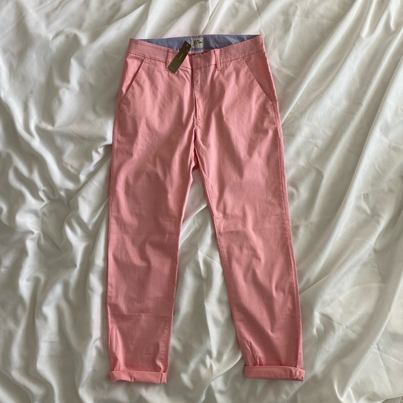 J.Crew tall slouchy boyfriend chino pant size 26 in pink. - Picture 2 of 4